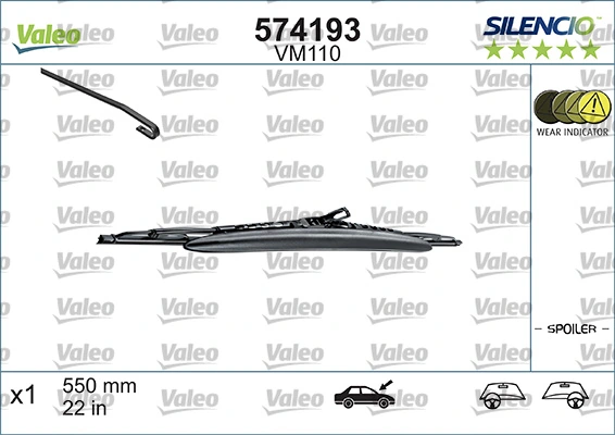 Escobilla del limpiaparabrisas del lado del pasajero VALEO 574193 precio, desde 10,40 EUR