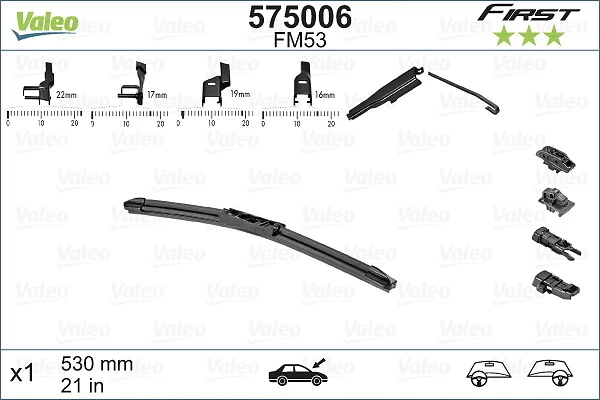 Comprar 575006 VALEO Escobilla del limpiaparabrisas del lado del conductor