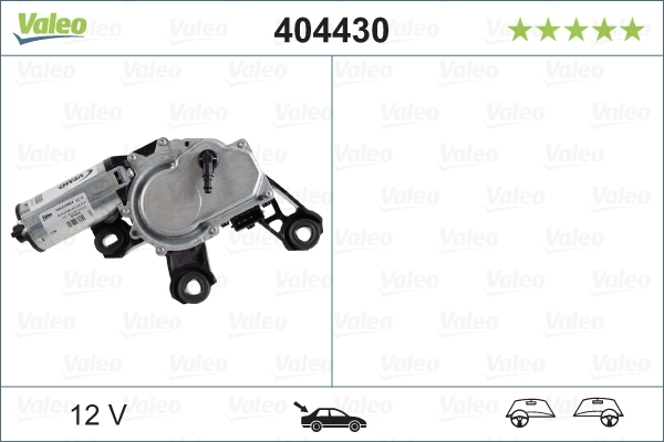 Comprar 404430 VALEO Motor limpiaparabrisas, trasera
