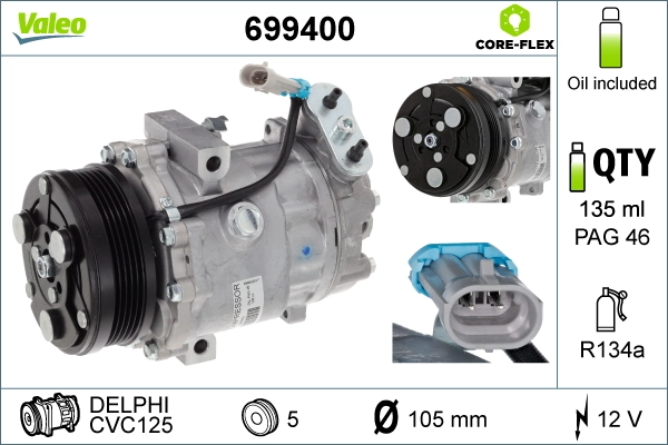  Compresor de aire acondicionado Opel Astra 