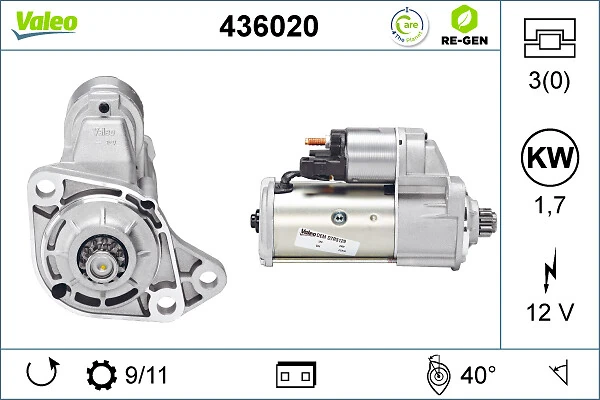 Comprar 436020 VALEO Motores de arranque