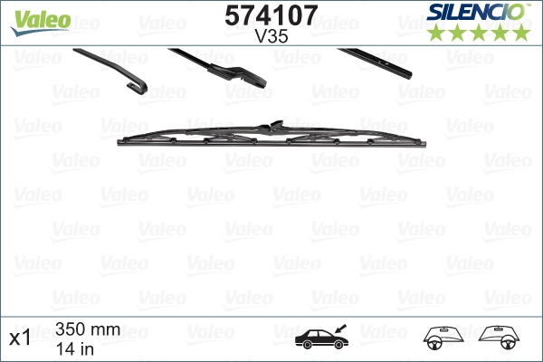 Escobilla del limpiaparabrisas trasero VALEO 574107 precio, desde 5,87 EUR