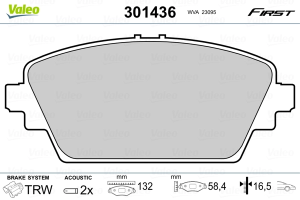 Pastillas delanteras Nissan Primera  (2002-2008)