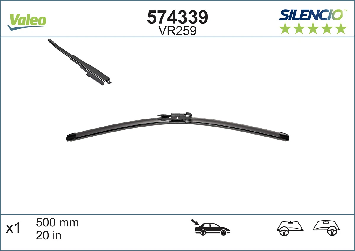 Escobilla del limpiaparabrisas trasero VALEO 574339 precio, desde 10,86 EUR