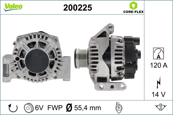 Alternador 1623217580 Peugeot/Citroen