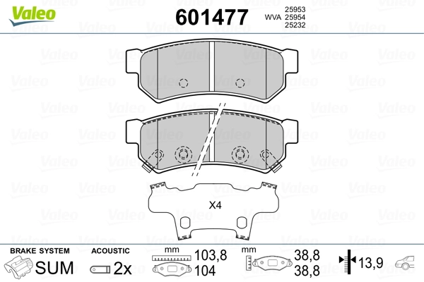 Comprar Pastillas de freno traseras Chevrolet Spark (Matiz)  M300