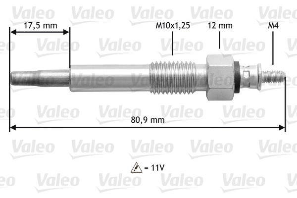 345160 VALEO Bujías de calentamiento