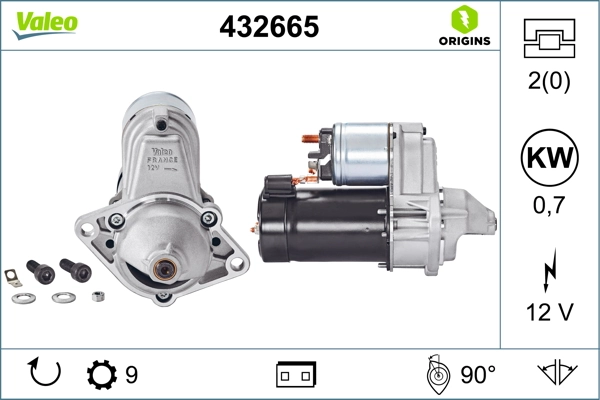 Comprar 432665 VALEO Motores de arranque