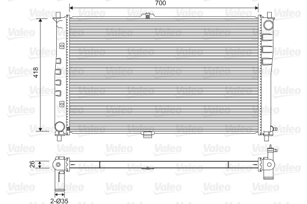 Precio del repuesto Radiador Carnival II monovolumen