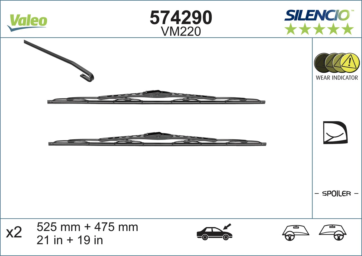Escobillas delanteras VALEO 574290 precio, desde 19,23 EUR