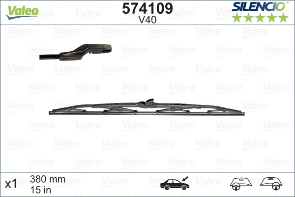 Escobilla del limpiaparabrisas del lado del pasajero VALEO 574109 precio, desde 9,34 EUR