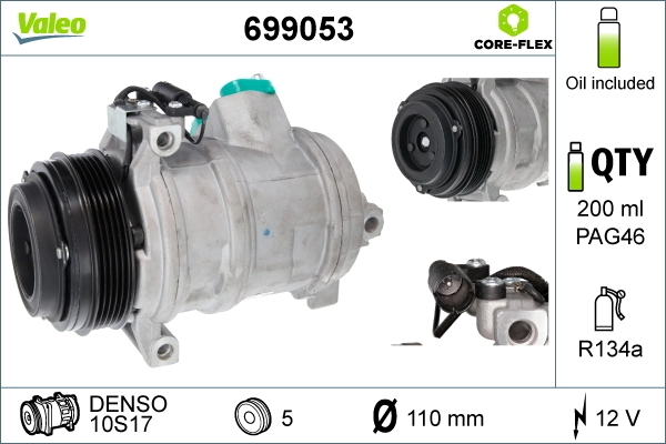 Comprar 699053 VALEO Compresor de aire acondicionado coche