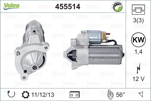 Comprar 455514 VALEO Motores de arranque