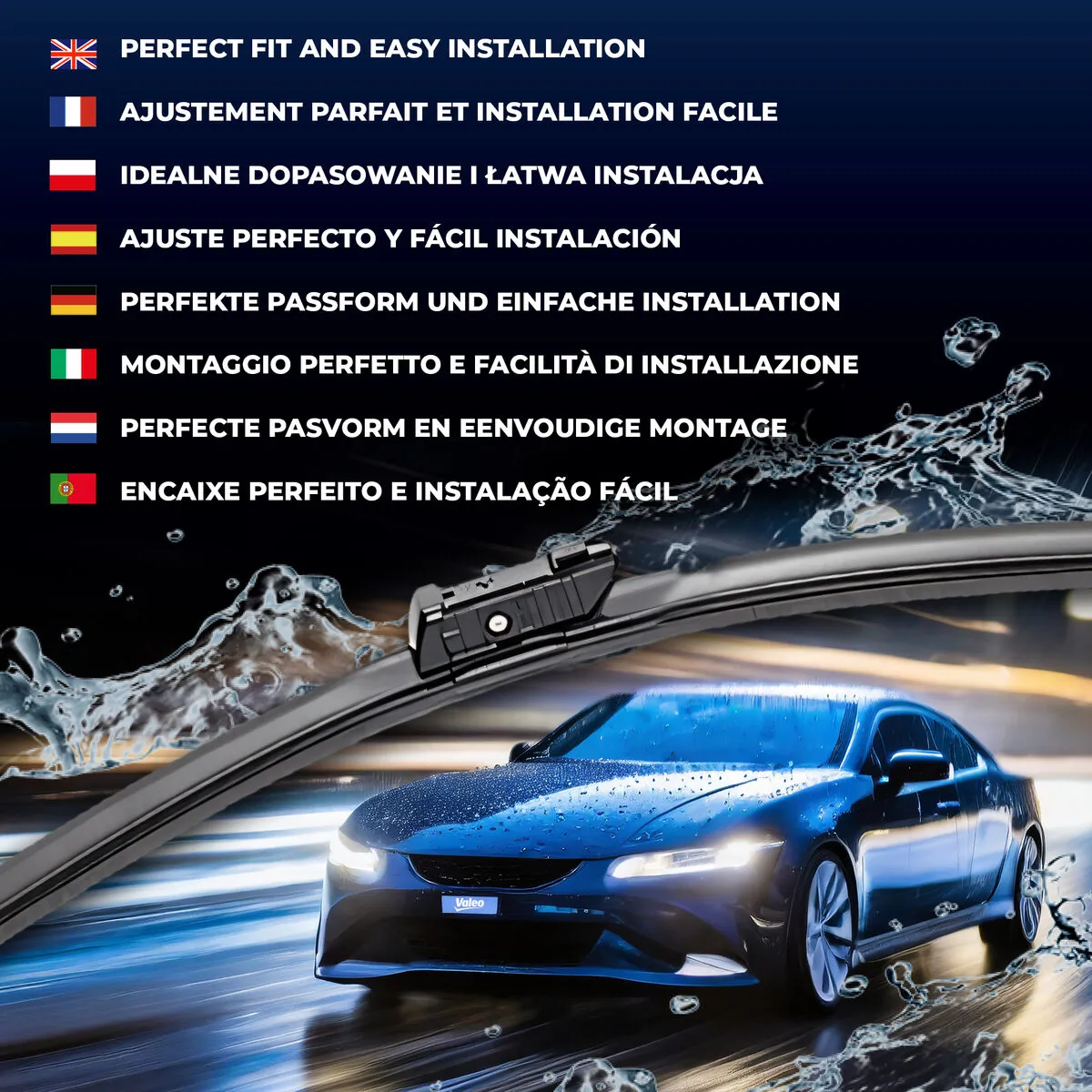 Juego de limpiaparabrisas de luna delantera, 2 piezas Citroen C4 1 LC