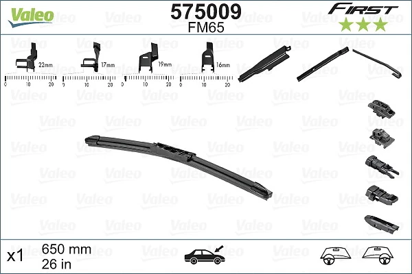 Comprar 575009 VALEO Escobilla del limpiaparabrisas del lado del conductor