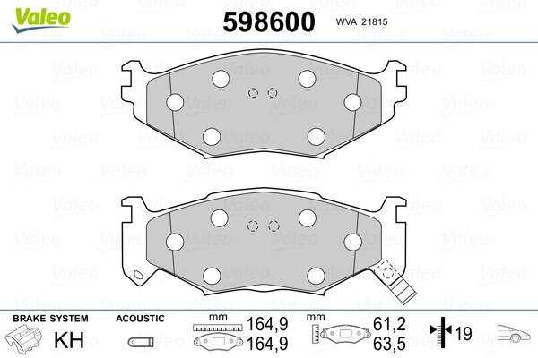 Pastillas freno delanteras Chrysler Voyager I ES monovolumen (1984 - 1995) precio, desde 37,51 EUR