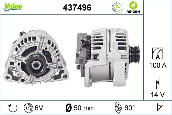 Alternador 0124415005 VAG