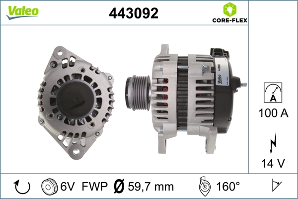 Alternador 1638095880 General Motors