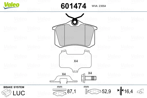 Pastillas de freno traseras Renault Scenic 1 JA0, JA1, FA0