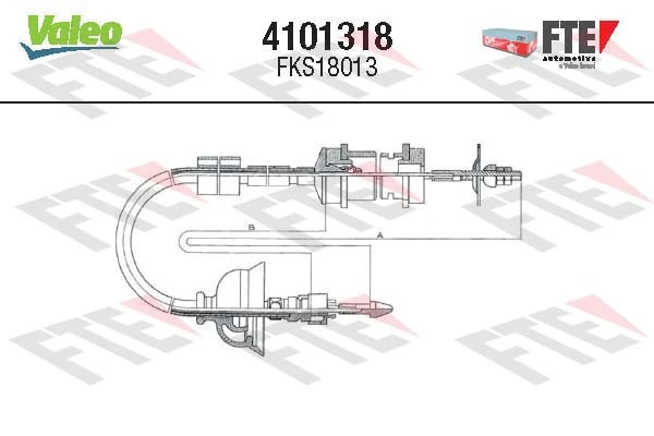 Cable embrague para Peugeot 405 I (15B)