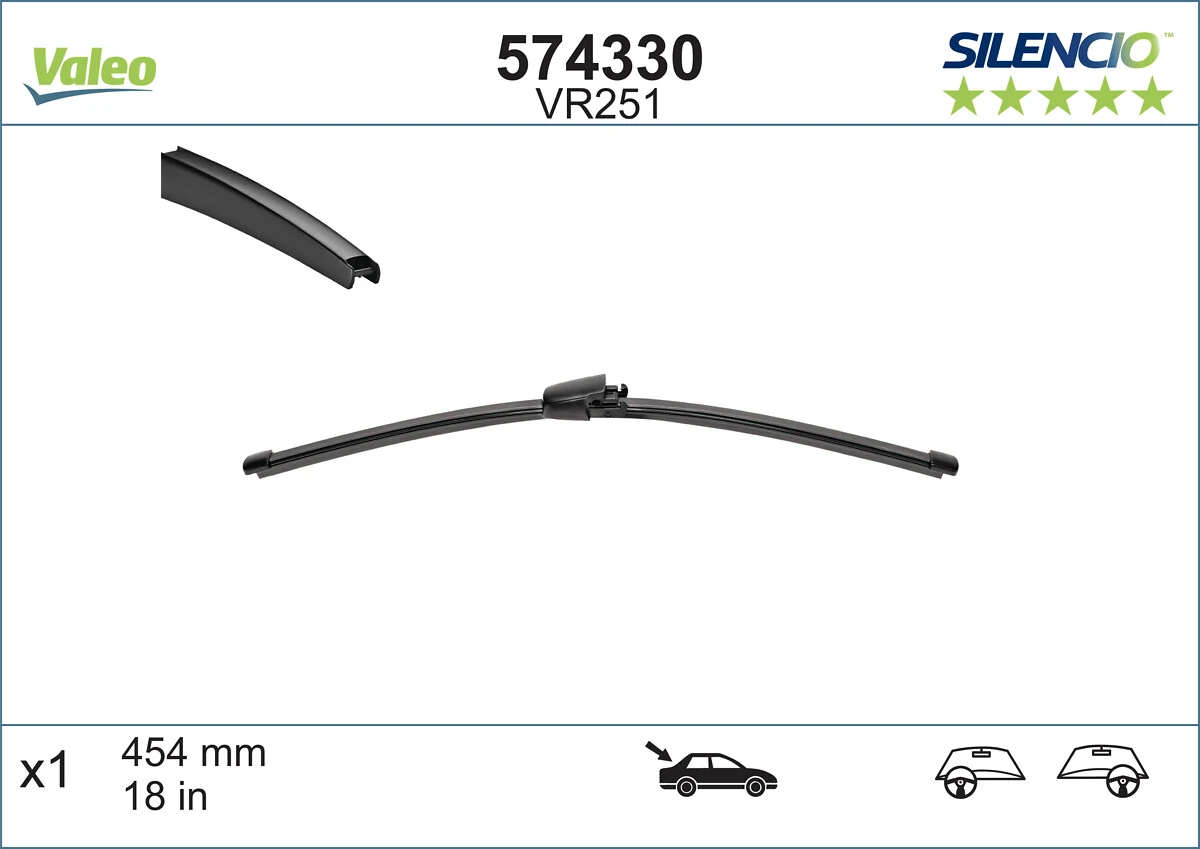 Escobilla del limpiaparabrisas trasero VALEO 574330 precio, desde 6,68 EUR