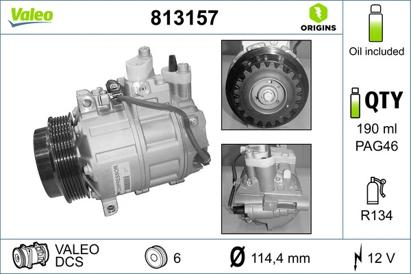 813157 VALEO Compresor climatizador