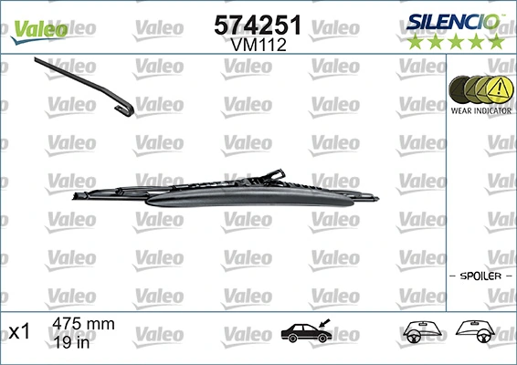 Escobilla del limpiaparabrisas del lado del conductor VALEO 574251 precio, desde 11,61 EUR