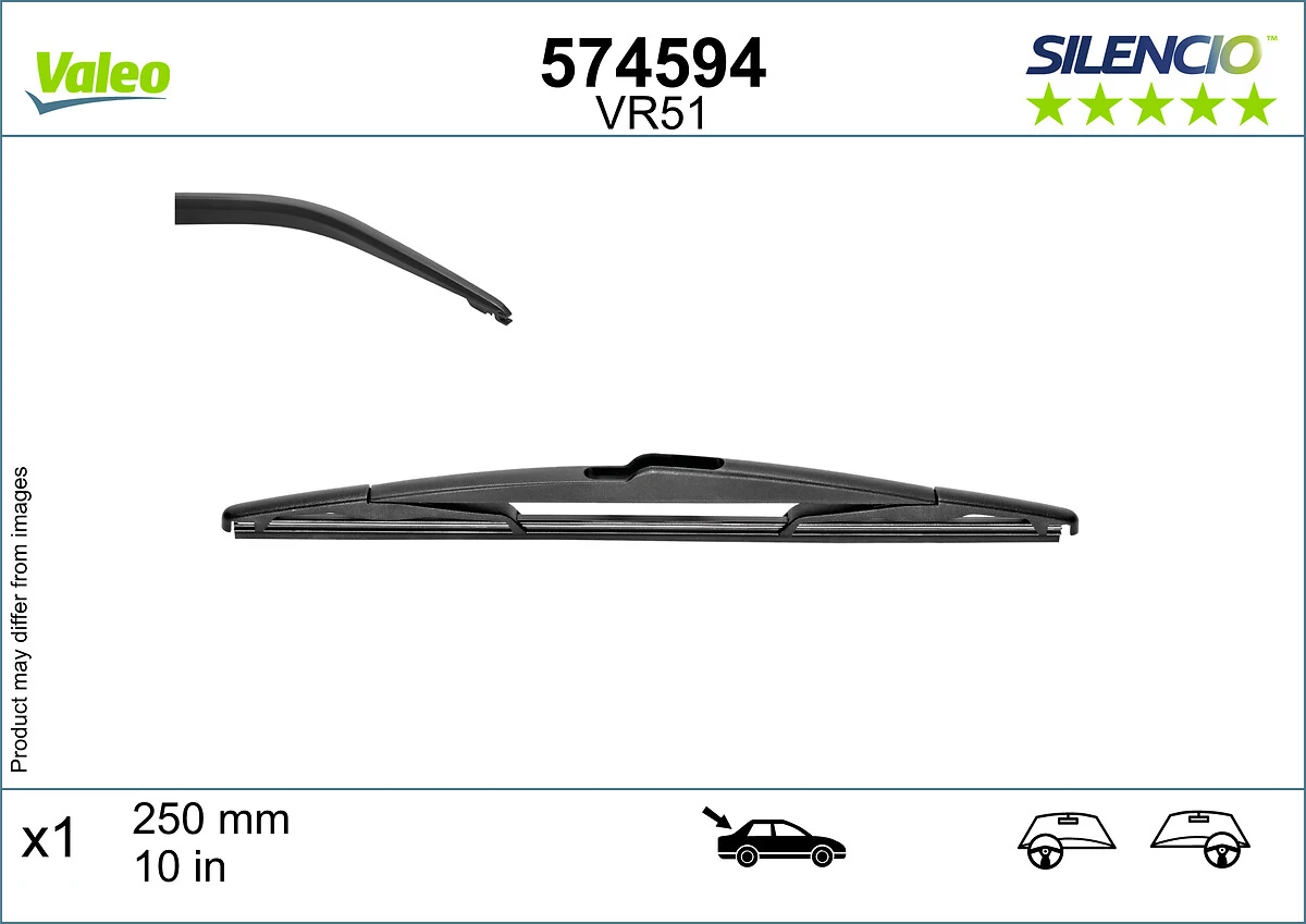 Limpiaparabrisas traseros 574594 VALEO