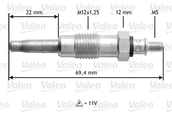 345116 VALEO Bujías de calentamiento