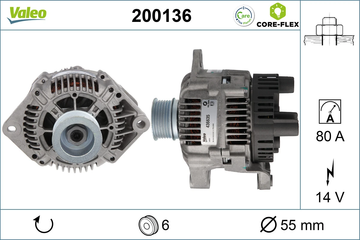 Alternador VALEO 200136