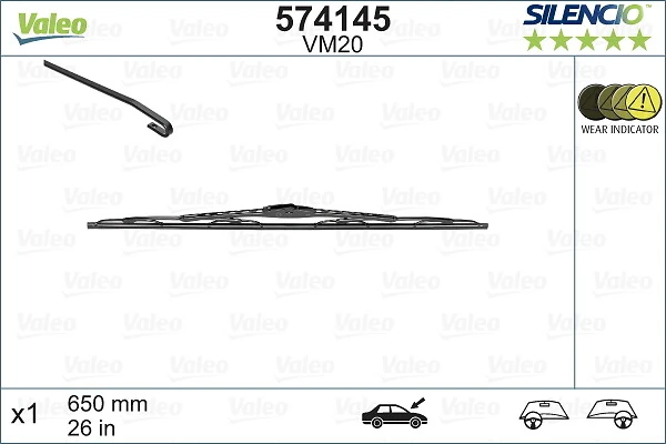 Escobilla del limpiaparabrisas del lado del conductor VALEO 574145 precio, desde 11,37 EUR