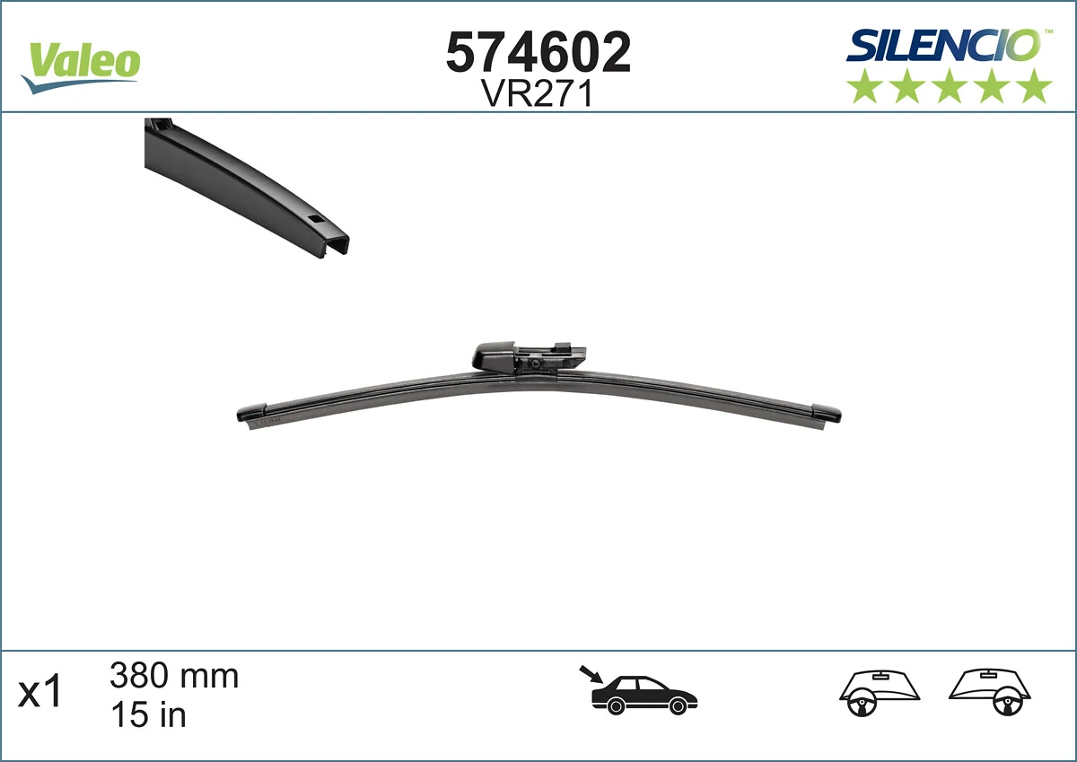 Escobilla del limpiaparabrisas trasero VALEO 574602 precio, desde 6,63 EUR