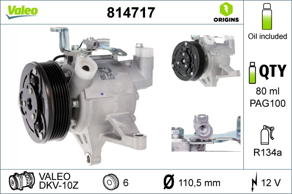Comprar 814717 VALEO Compresor de aire acondicionado coche