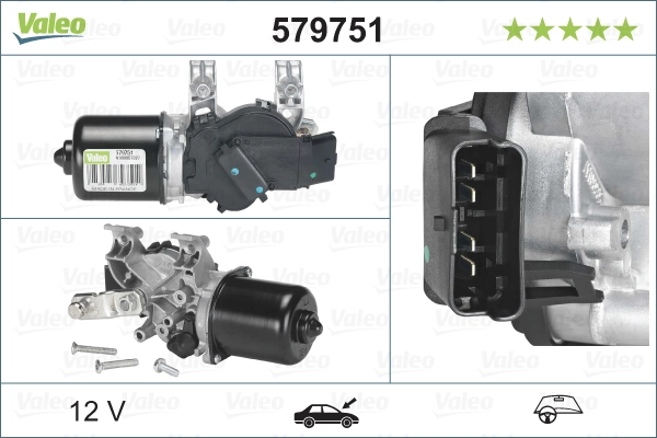 Comprar 579751 VALEO Motor limpiaparabrisas