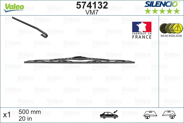 Comprar 574132 VALEO Escobilla del limpiaparabrisas del lado del pasajero