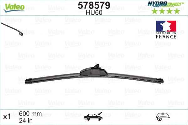 Limpiaparabrisas delantera VALEO 578579