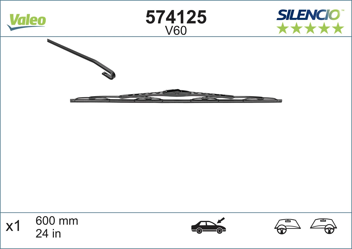 Escobillas delanteras VALEO 574125 precio, desde 10,32 EUR