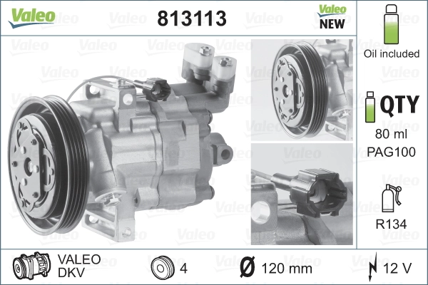 813113 VALEO Compresor climatizador