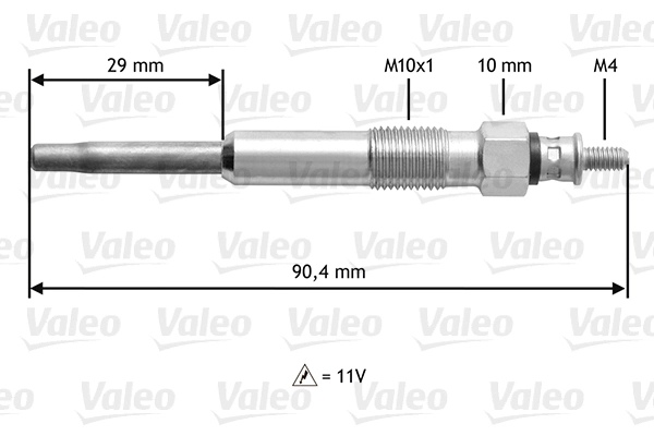 345102 VALEO Bujías de calentamiento