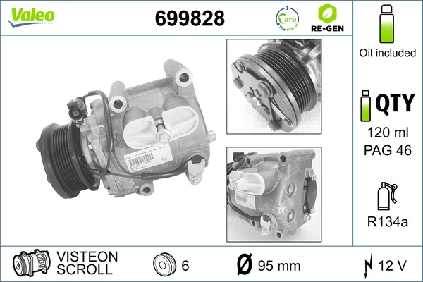  Compresor de aire acondicionado Ford Mondeo 3