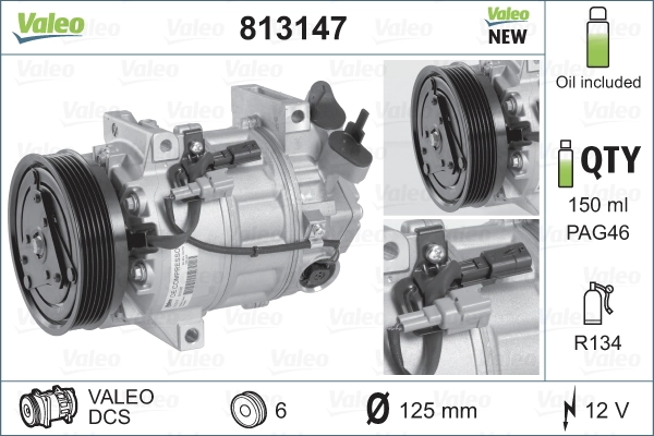 813147 VALEO Compresor climatizador