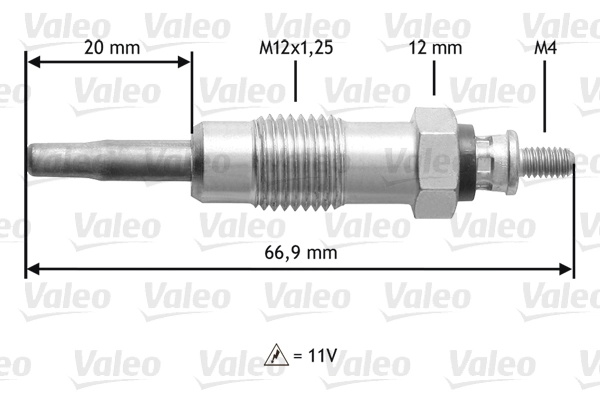 345111 VALEO Bujías de calentamiento