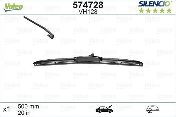 Escobilla del limpiaparabrisas del lado del pasajero VALEO 574728 precio, desde 20,74 EUR