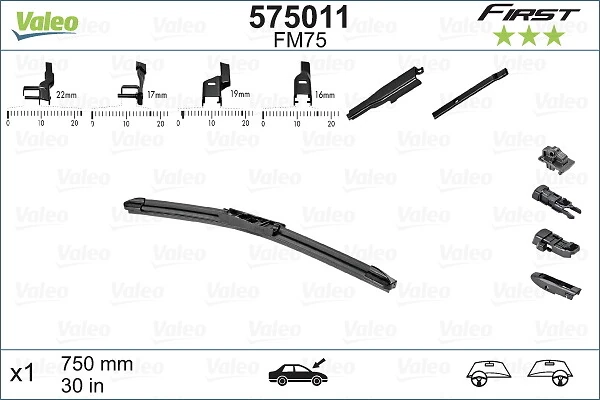 Comprar 575011 VALEO Escobilla del limpiaparabrisas del lado del conductor