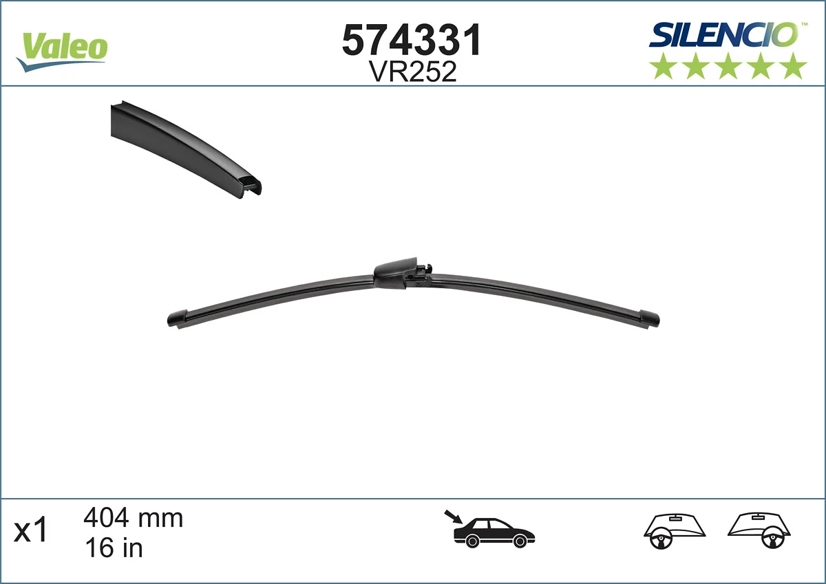 Escobilla del limpiaparabrisas trasero VALEO 574331 precio, desde 6,58 EUR