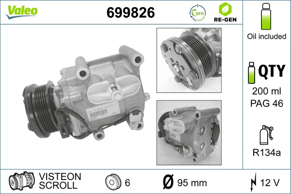  Compresor de aire acondicionado Ford Connect 