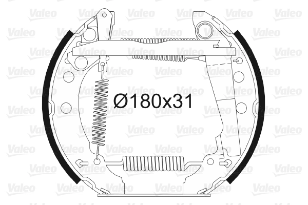 Kit de frenos de tambor, con cilindros, completo para Volkswagen Jetta 16