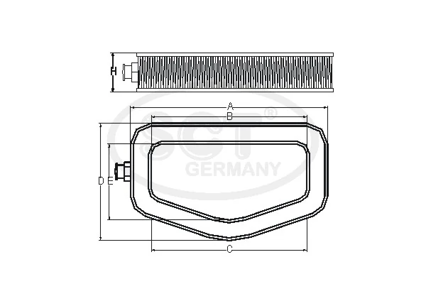 Filtro de aire 1616268780 Peugeot/Citroen