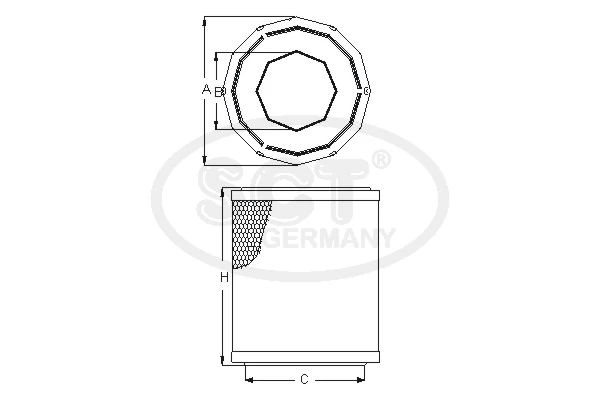  Filtro de aire Renault 21 
