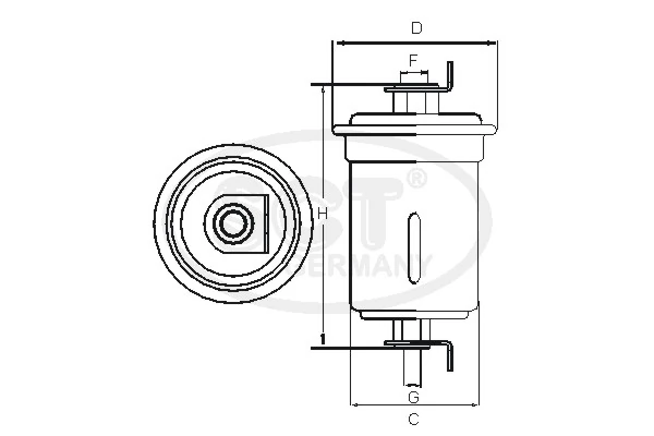 Filtro de gasolina para Hyundai Sonata II 